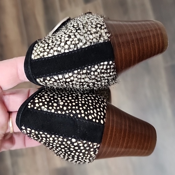 Sofft Animal print cow hide and leather Heeled Mary Janes sz 8.5 - Picture 3 of 7